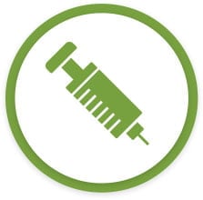 By manual injection